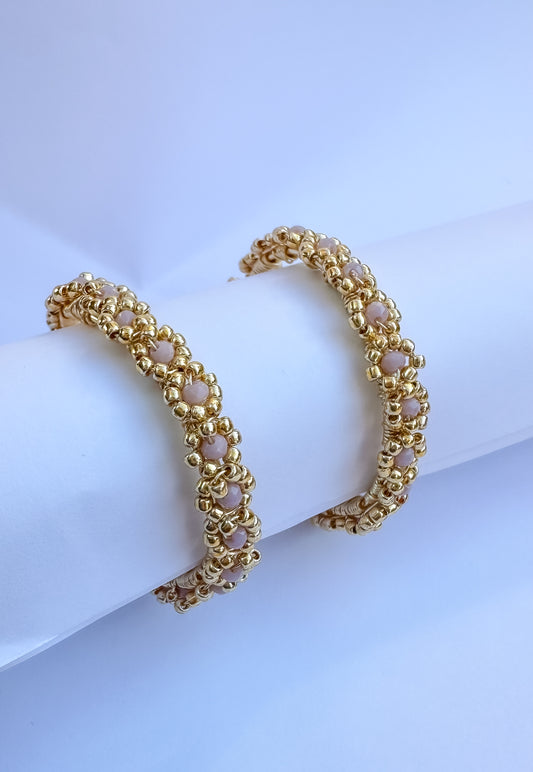 Renewed Boho Hoops: Woven Flowers of the 90s