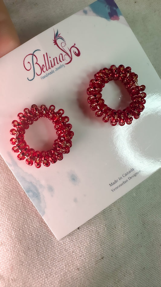 Donuts in miyuki red