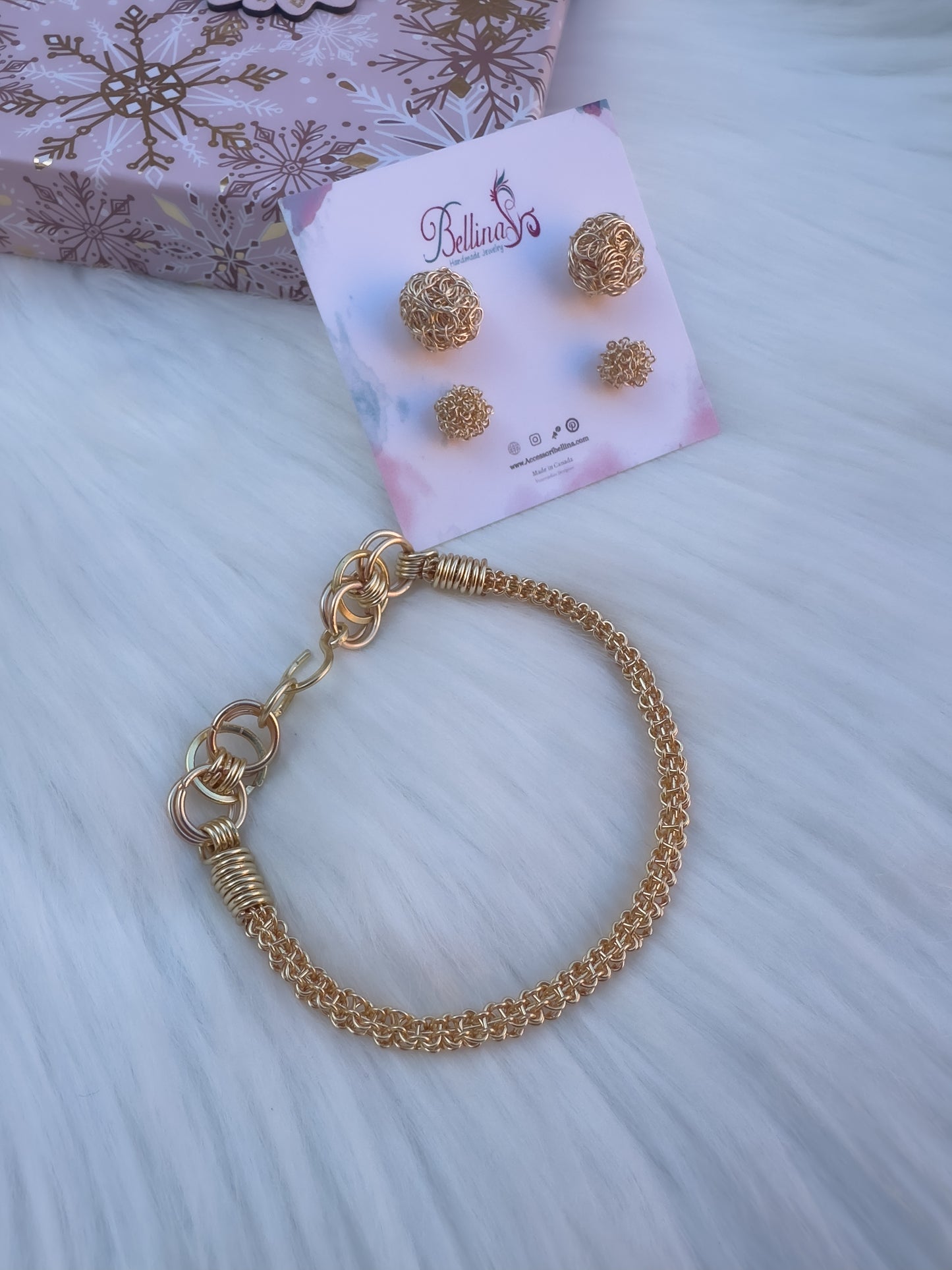 Lattice Grace / Gracia Entretejida  Bracelete