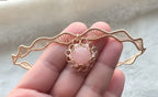 Luma Rose Quartz Choker — Handmade Wire Wrapped Necklace | Made to Order | Bellina