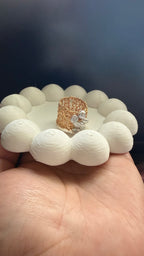Pearl Wire Crochet Ring | Handmade Gold-Plated Jewelry