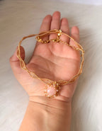 Luma Rose Quartz Choker — Handmade Wire Wrapped Necklace | Made to Order | Bellina