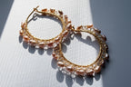 Dreamer Pearl Hoops — Lightweight Wire Crochet Hoops with Freshwater Pearls