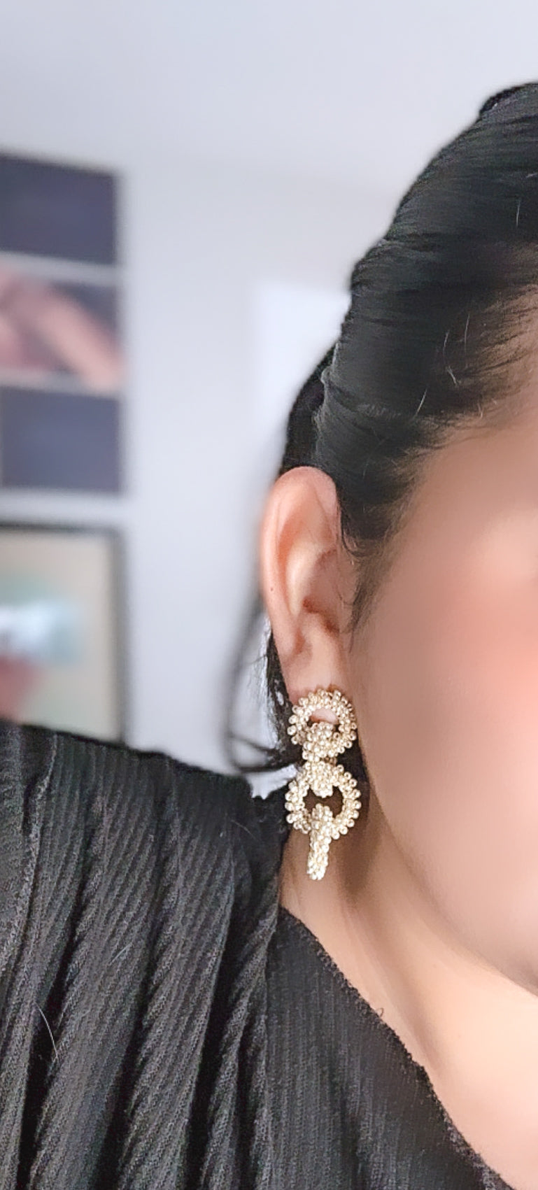 silver link earrings 💫