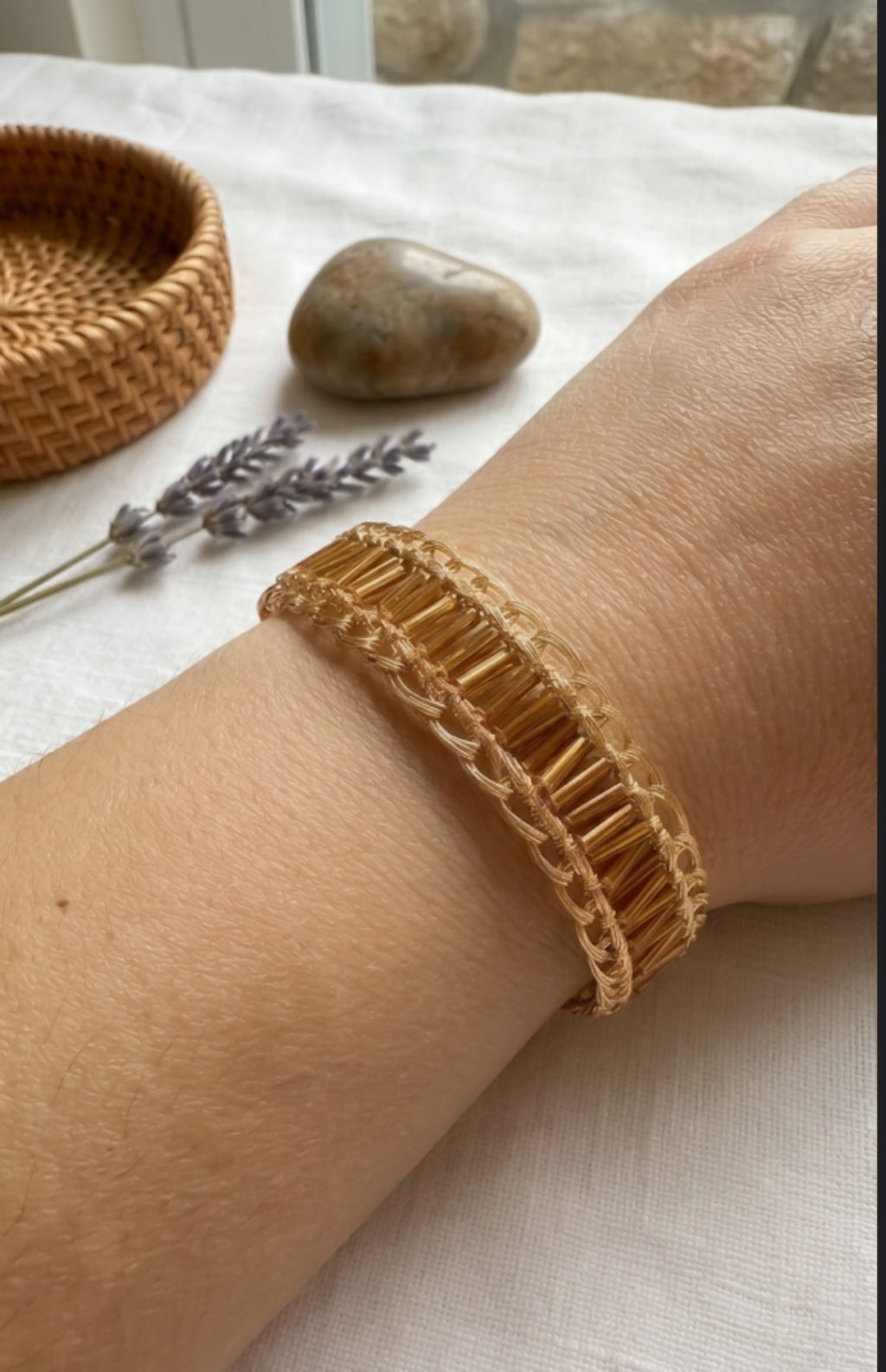 Palette Bracelet — Handmade Czech Crystal & Gold Chain | Bellina Accessories
