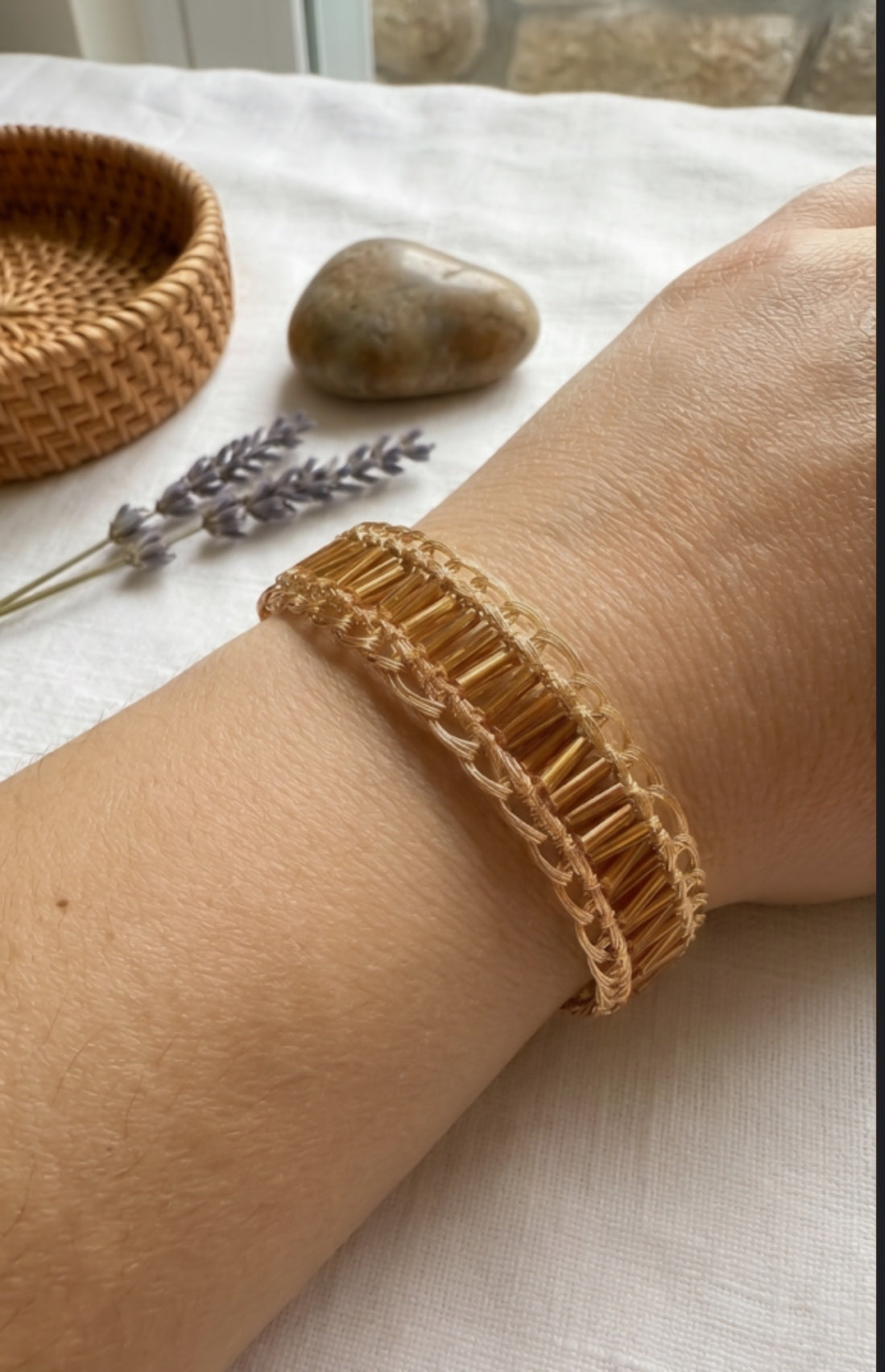 Palette Bracelet — Handmade Czech Crystal & Gold Chain | Bellina Accessories