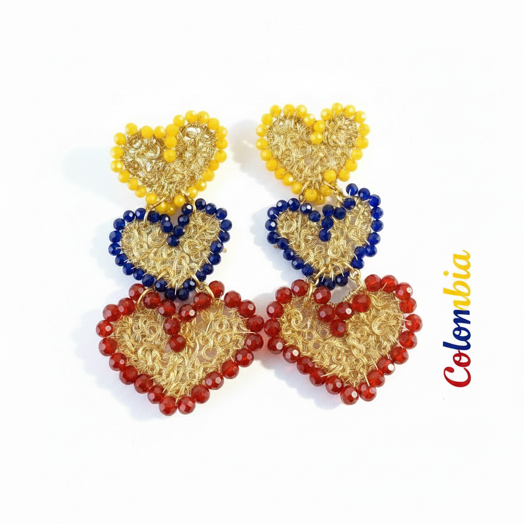 Aretes Colombia - con texto