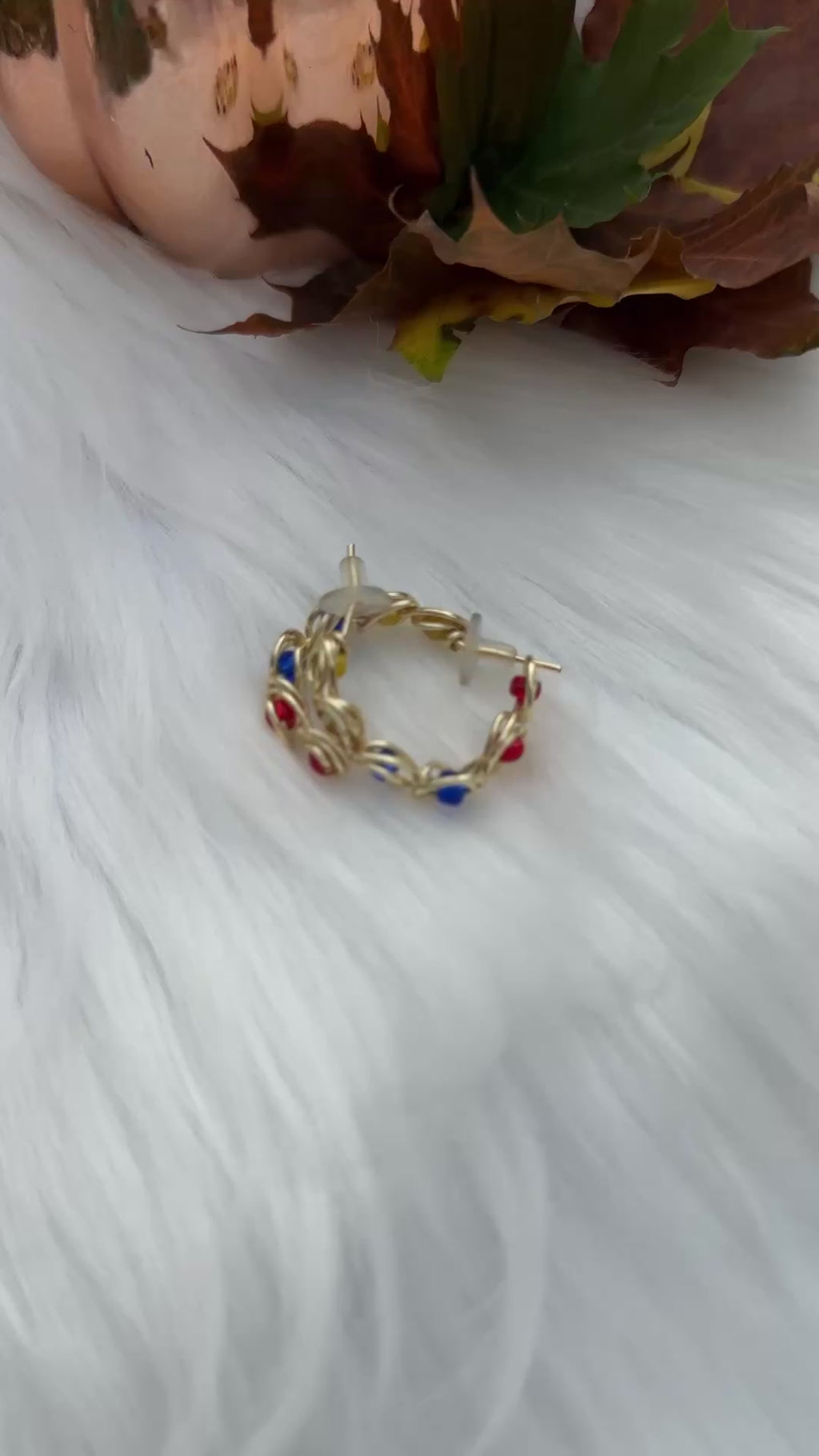 Huggy Earrings - Choose the Color of Your 5 Stones