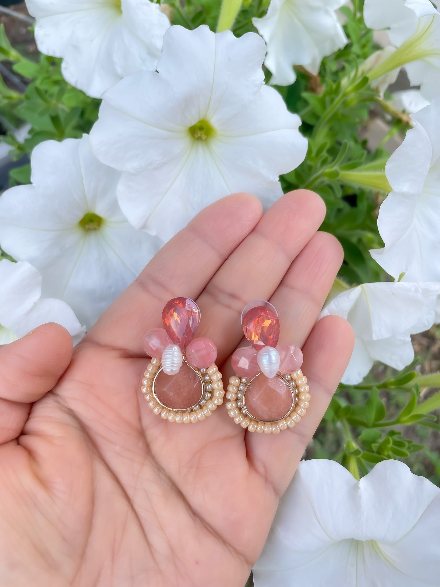 Andrea Peach Earrings