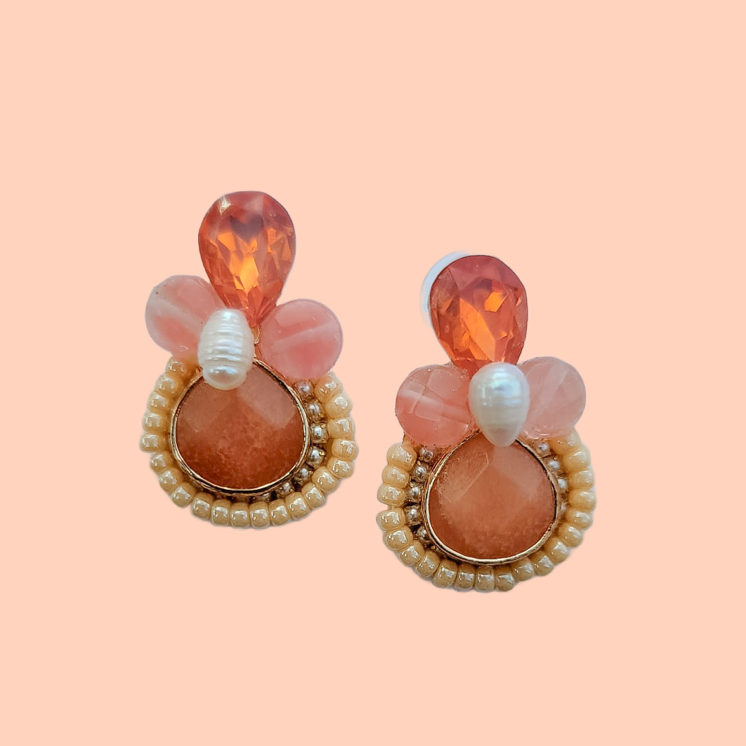 Andrea Peach Earrings